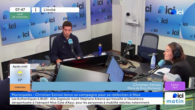 L'invité d'ICI Azur : Christian Estrosi, Maire de Nice
