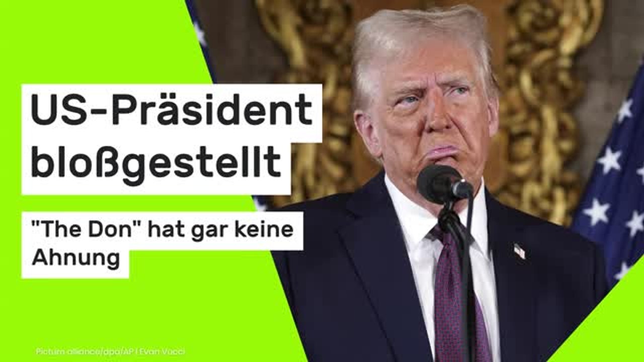 Donald Trump: US-Präsident bloßgestellt - 'The Don' hat gar keine Ahnung