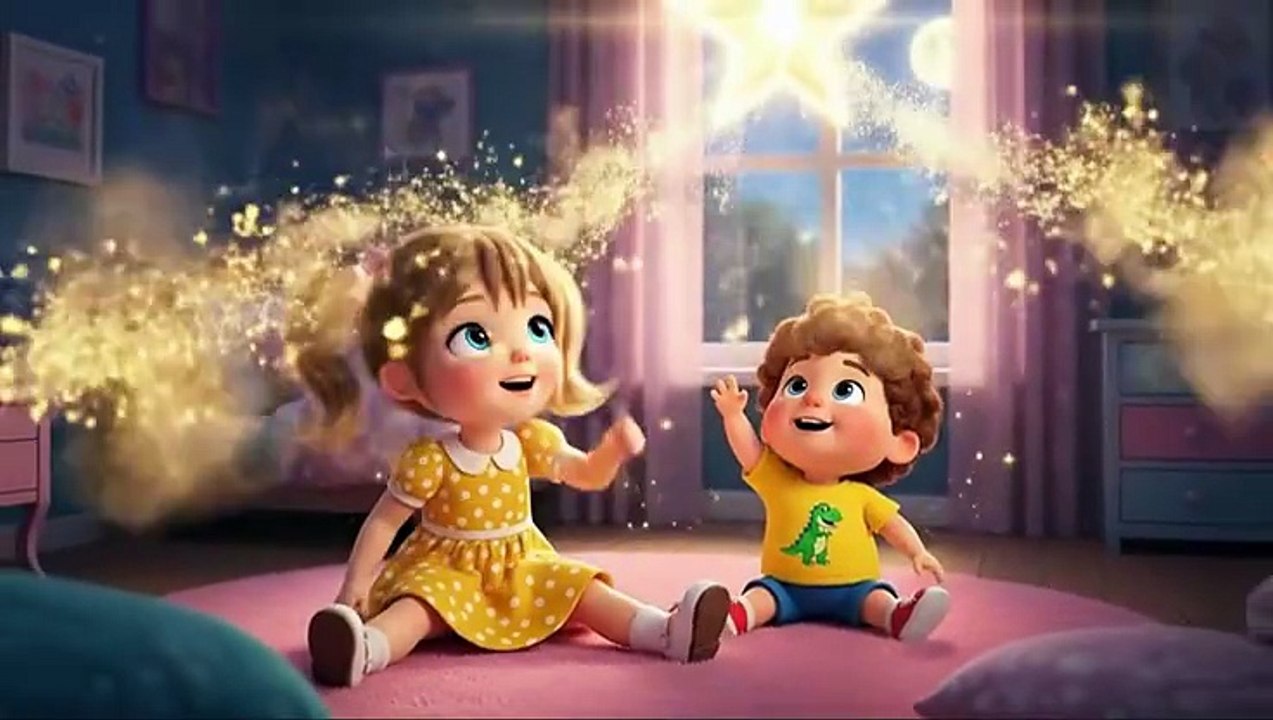 Magical Baby Lullaby for Deep Sleep _ Soothing Night Song with Stars _ Sparkles(MP4)