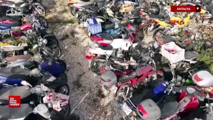 Antalya'da milyonluk araçlar çürümeye terk edildi: 20 yıldır satılmayı bekleyenler var