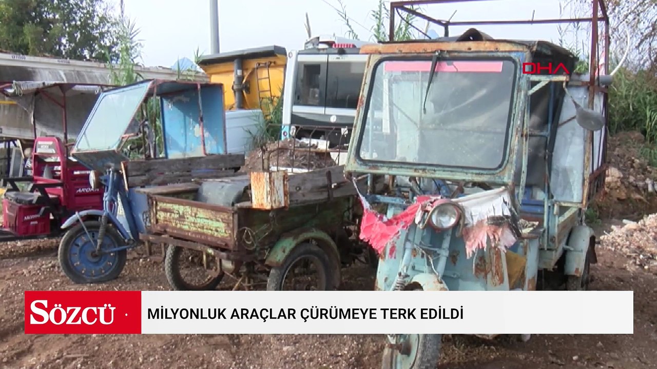 Milyonluk araçlar çürümeye terk edildi