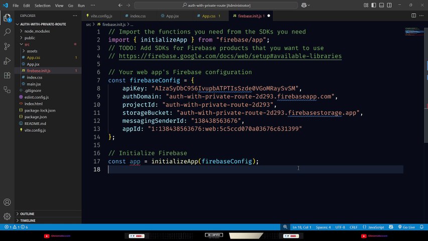 Part - 1: React Auth Setup with Firebase, React Router, Tailwind & DaisyUI | Bangla Tutorial