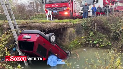 Bartın’da otomobil dereye devrildi: Karı koca boğularak can verdi