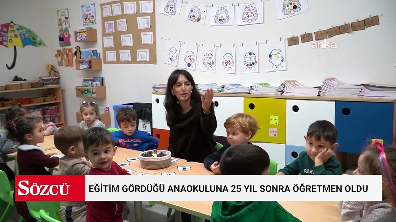 Eğitim gördüğü anaokuluna 25 yıl sonra öğretmen oldu