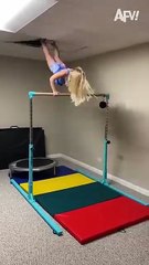 Legend says_ she still hangin_ there _funny _fail _gymnastics _AFV(360P)