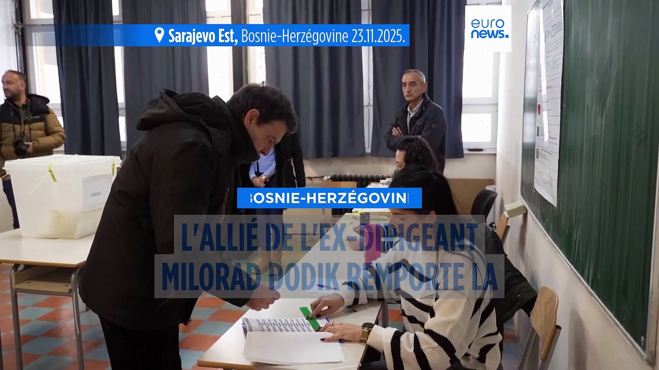 Les Serbes de Bosnie élisent le successeur de Milorad Dodik lors des élections présidentielles régionales