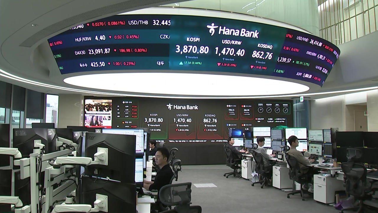 외국인 '팔자' 전환에...코스피 3,846 하락 마감 / YTN
