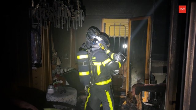 Muere un hombre de 96 años en el incendio de un chalet en Las Rozas, Madrid
