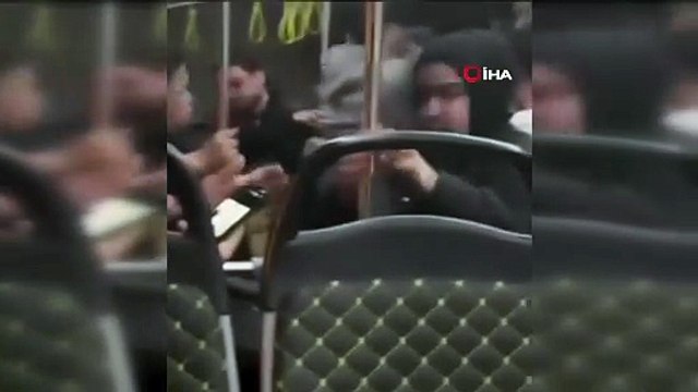 Bursa’da otobüste yumruk yumruğa kavga