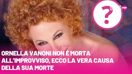 Ornella Vanoni non è morta all’improvviso, ecco la vera causa della sua morte