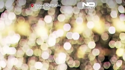 Lisbon switches into festive season  with giant tree and fireworks