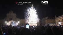 Lisboa entra na quadra natalícia com árvore de Natal gigante e fogo-de-artifício