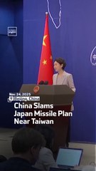 China Slams Japan Missile Plan Near Taiwan