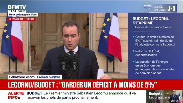 Budget: Je vais demander aux formations politiques de se positionner déclare Sébastien Lecornu