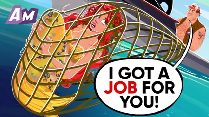 The mermaid was forced to work at an aquarium