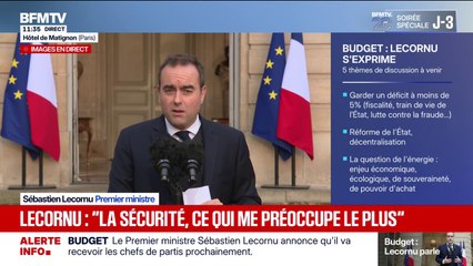 "Ce gouvernement n'a aucun autre agenda si ce n'est de permettre à la France d'avoir un budget", souligne Sébastien Lecornu