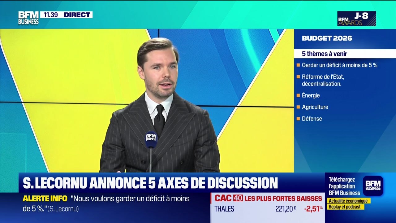 Budget : Lecornu annonce 5 axes de discussion ...