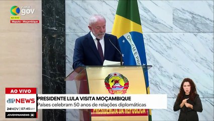 Lula discursa em Moçambique: "Brasil quer colaborar em todas as áreas"