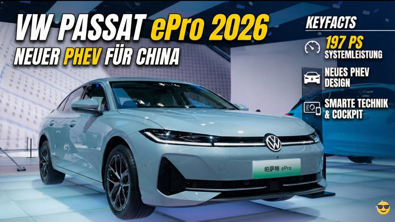 Neuer VW Passat ePro 2026 – Plug-in-Hybrid mit frischem Design & smarter Technik