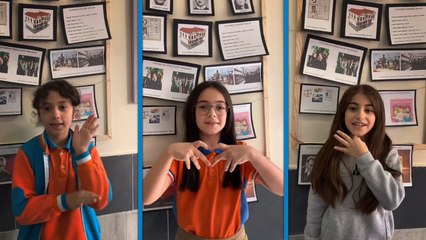 Öğretmenler Günü’nü işaret diliyle kutladılar