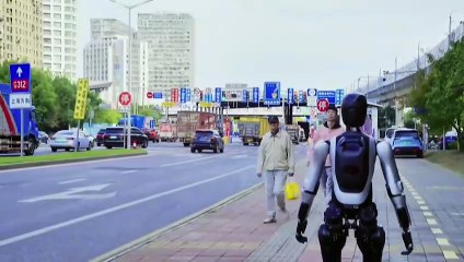Un robot humanoide chino bate un récord mundial tras caminar durante tres días