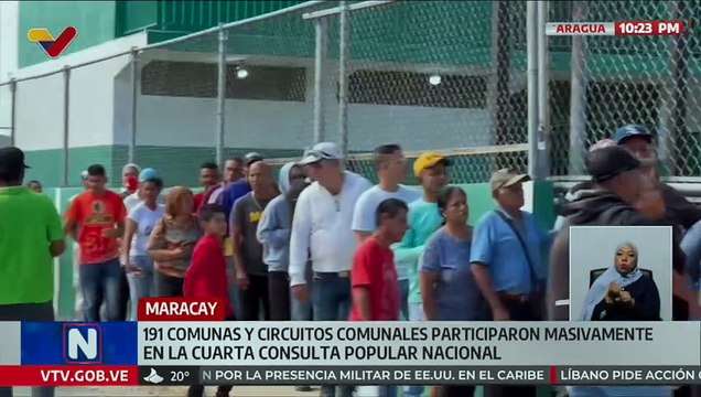 191 comunas y circuitos comunales en Aragua participaron masivamente en la Cuarta Consulta Popular 2025
