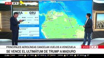 Maduro asediado. Por temor, no hay vuelos comerciales a Venezuela