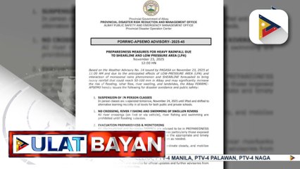 Local Chief Executives sa Bicol Region, naglabas na ng advisories kaugnay sa Bagyong #VerbenaPH | ulat ni Connie Calipay - PNA