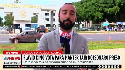 Flavio Dino e Moraes votam para manter Bolsonaro preso