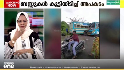 തെങ്കാശിയിൽ സ്വകാര്യ ബസുകൾ  കൂട്ടിയിടിച്ച് ആറ് മരണം