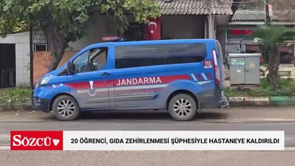 Öğle yemeği yiyen 20 öğrenci, gıda zehirlenmesi şüphesiyle hastaneye kaldırıldı