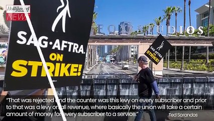 Ted Sarandos Says SAG-AFTRA Asked for "Levy" on Every Netflix Subscriber | THR News Video