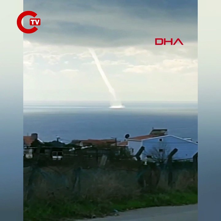 Marmara Denizi açıklarında hortum görüldü