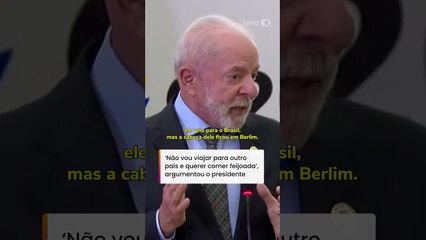 Lula diz que chanceler alemão criticou Belém porque estava com a ‘cabeça em Berlim’