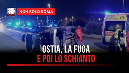 Ostia, fugge su un’auto rubata e si schianta contro la pattuglia: arrestato 57enne