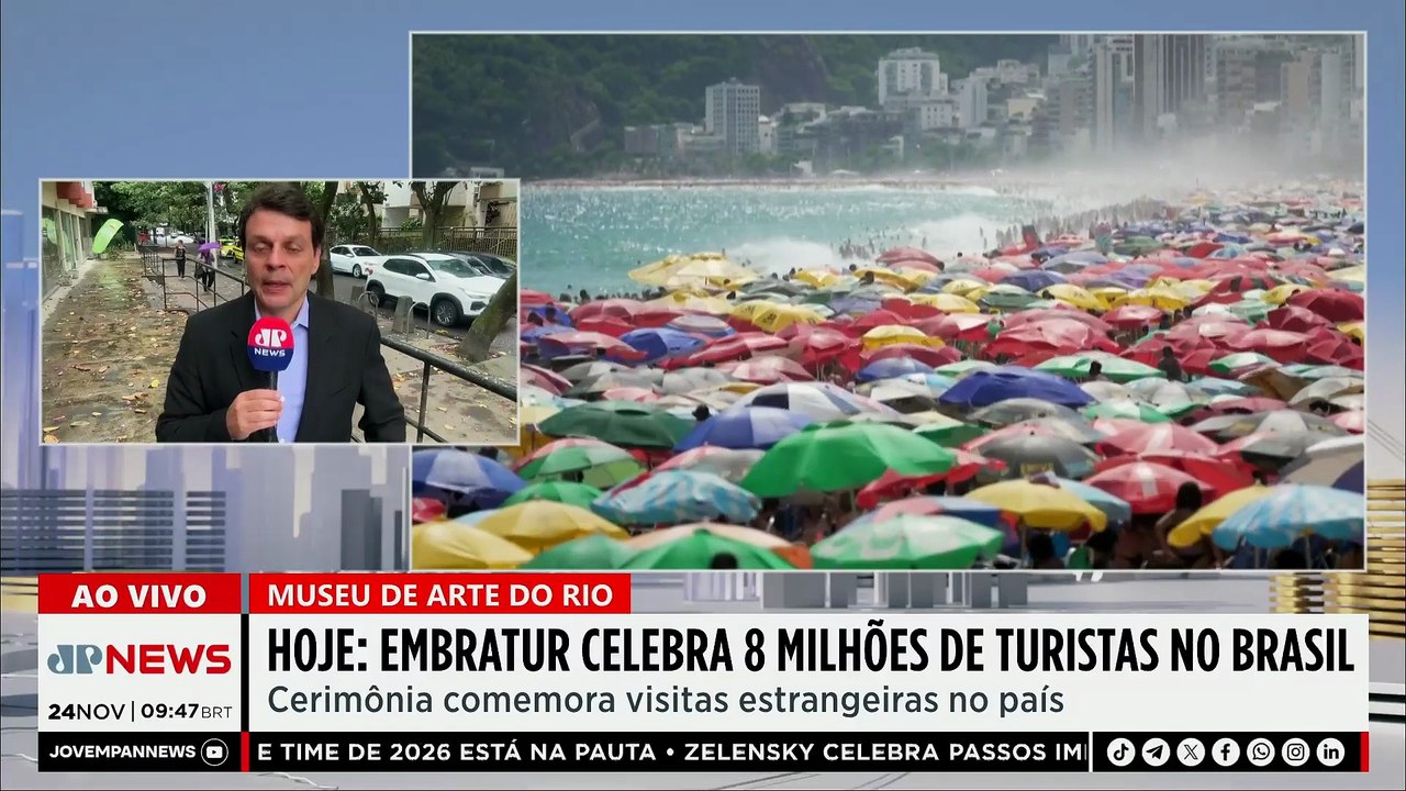 Embratur celebra 8 milhões de turistas estrangeiros no Brasil