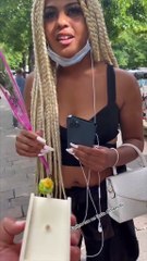 Isn't she afraid of spiders? 😳