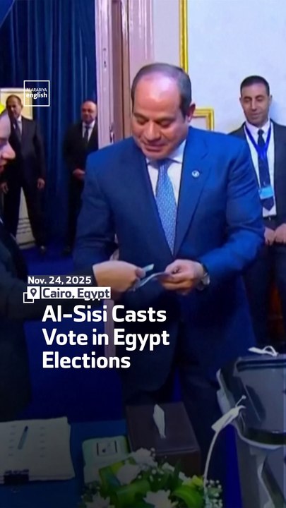 Al-Sisi Casts Vote in Egypt Elections