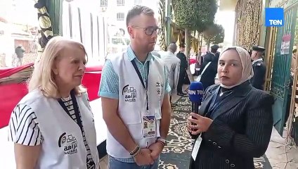 مراسلتنا بالمنوفية صابرين مجدي ترصد مع مراقبي ائتلاف نزاهة الدولي أجواء التصويت في الانتخابات