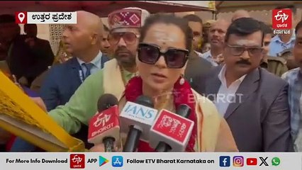 ಕಾಶಿ ವಿಶ್ವನಾಥನ ದರ್ಶನ ಪಡೆದ ಸಂಸದೆ ಕಂಗನಾ ರಣಾವತ್​ ; ನಟ ಧರ್ಮೇಂದ್ರ ನಿಧನಕ್ಕೆ ಸಂತಾಪ ಸೂಚಿಸಿದ ನಟಿ