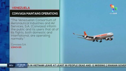 Venezuela, Conviasa maintains operations
