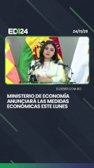 Ministerio de Economía anunciará las medidas económicas este lunes
