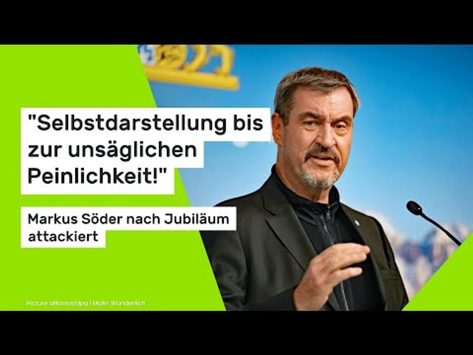 'Selbstdarstellung bis zur unsäglichen Peinlichkeit!' CSU-Chef nach Jubiläum attackiert