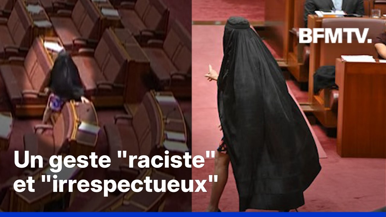 Une sénatrice d'extrême droite revêt une burqa au Parlement australien pour protester contre le port du voile intégral