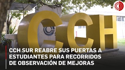 CCH-Sur reabre sus puertas a estudiantes para recorridos conjuntos de observación de avances