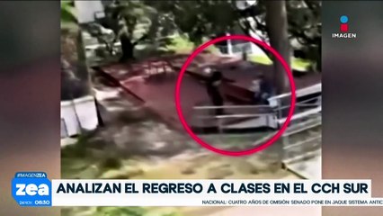 Autoridades analizan el regreso a clases en CCH Sur