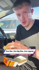 Man Attempts One-Bite Big Mac Challenge and the Struggle Is Real|| Heartsome 💖