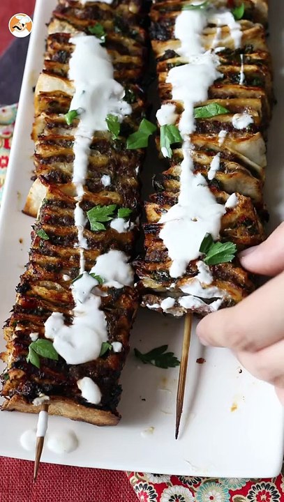 Lavash kebab avec des tortillas, les fameuses brochettes faciles cuites au four!