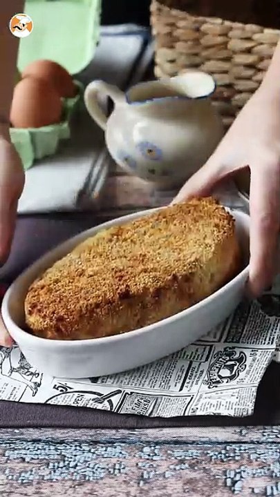 Caprice des dieux rebozado en freidora de aire con patatas crujientes