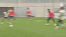 Entrenamiento del Real Madrid tras el empate ante el Elche